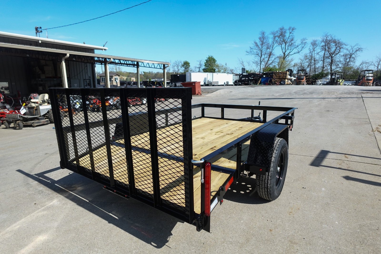 6′ 4″ x 10 Utility Trailer Dovetail Powder Coated With Gate 3,500lb Axle image 6