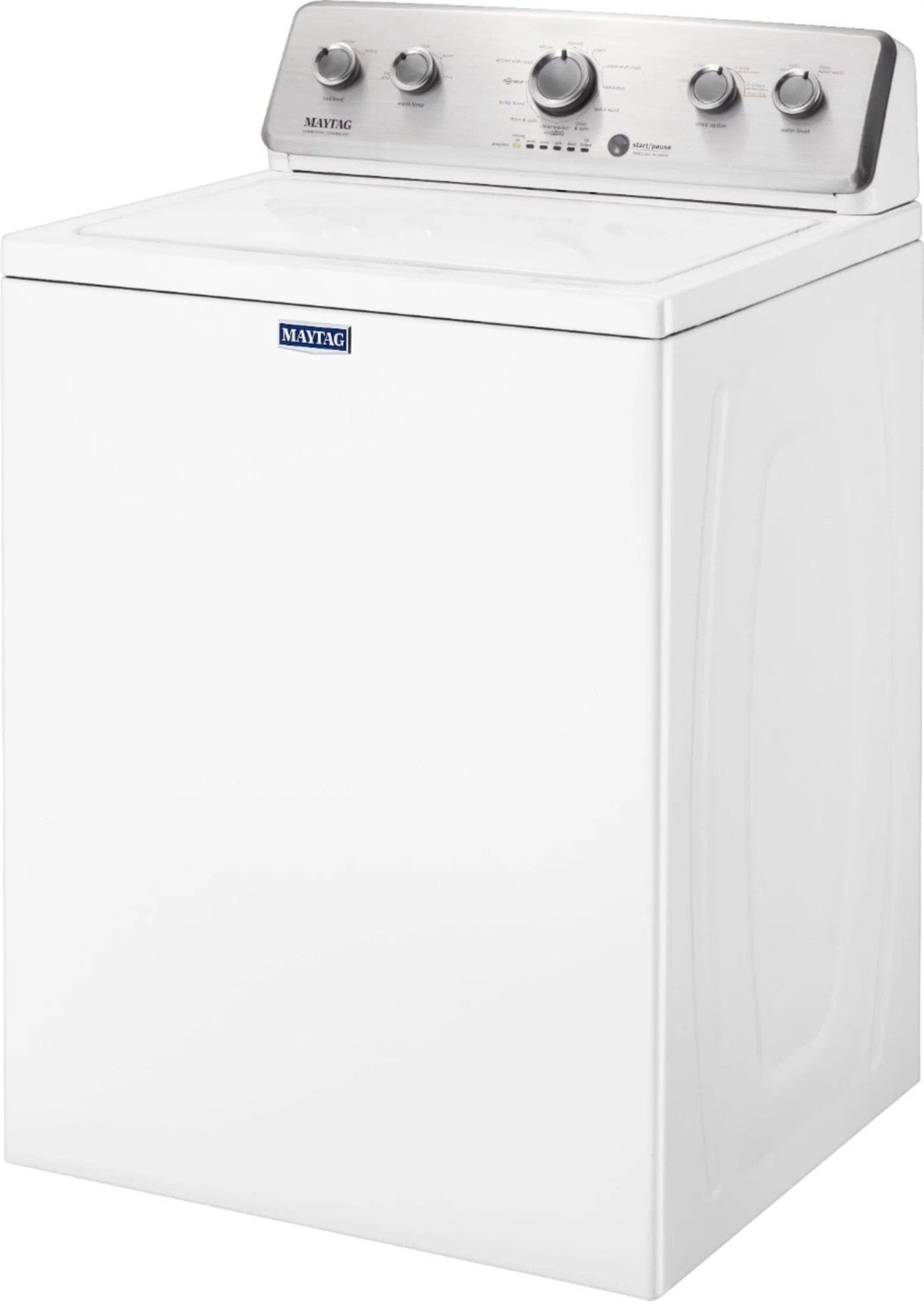 Maytag 3.8 Cu. Ft. High Efficiency Top Load Washer with PowerWash Agitator – White image 1