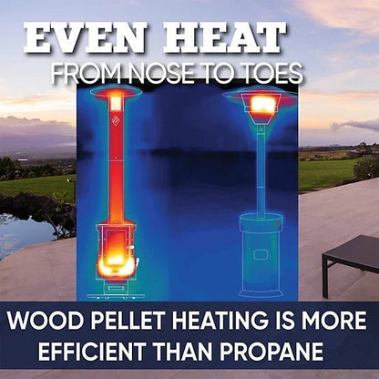 Even Embers Pellet-Fueled Patio Heater, 100 sq. ft., 70,000 BTU image 1
