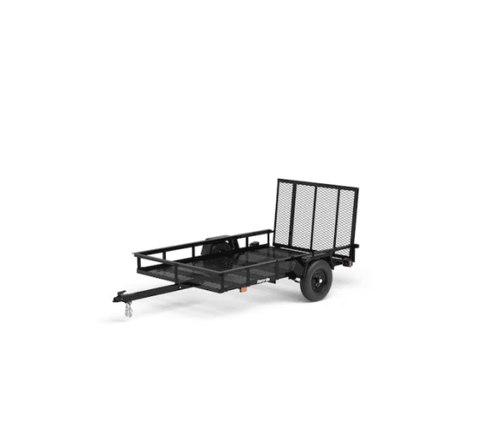Carry-On Trailer 5-ft x 8-ft Steel Mesh Utility Trailer with Ramp Gate image 0