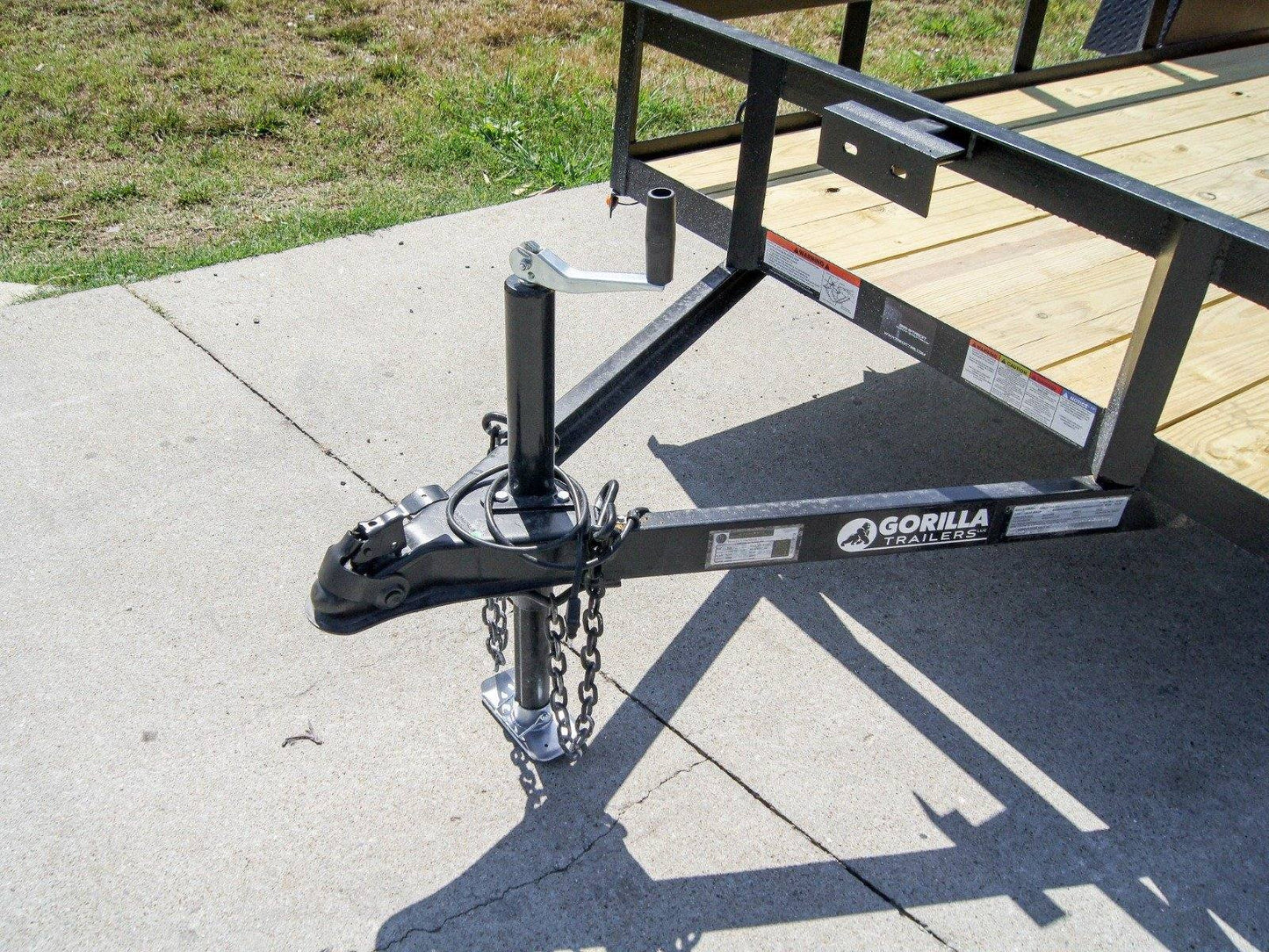 5×12 Powder Coated Dovetail Utility Trailer 3500lb Axle image 6