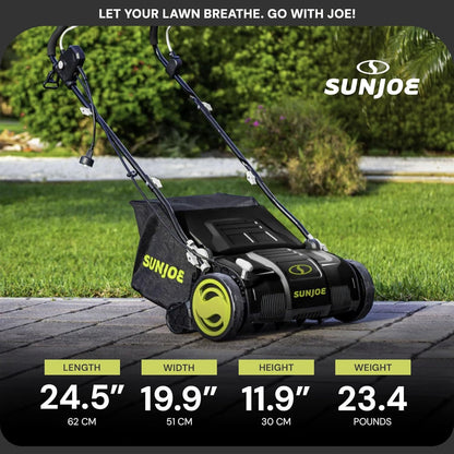 Sun Joe AJ805E 13A Electric Dethatcher & Scarifier, 15 in. image 4