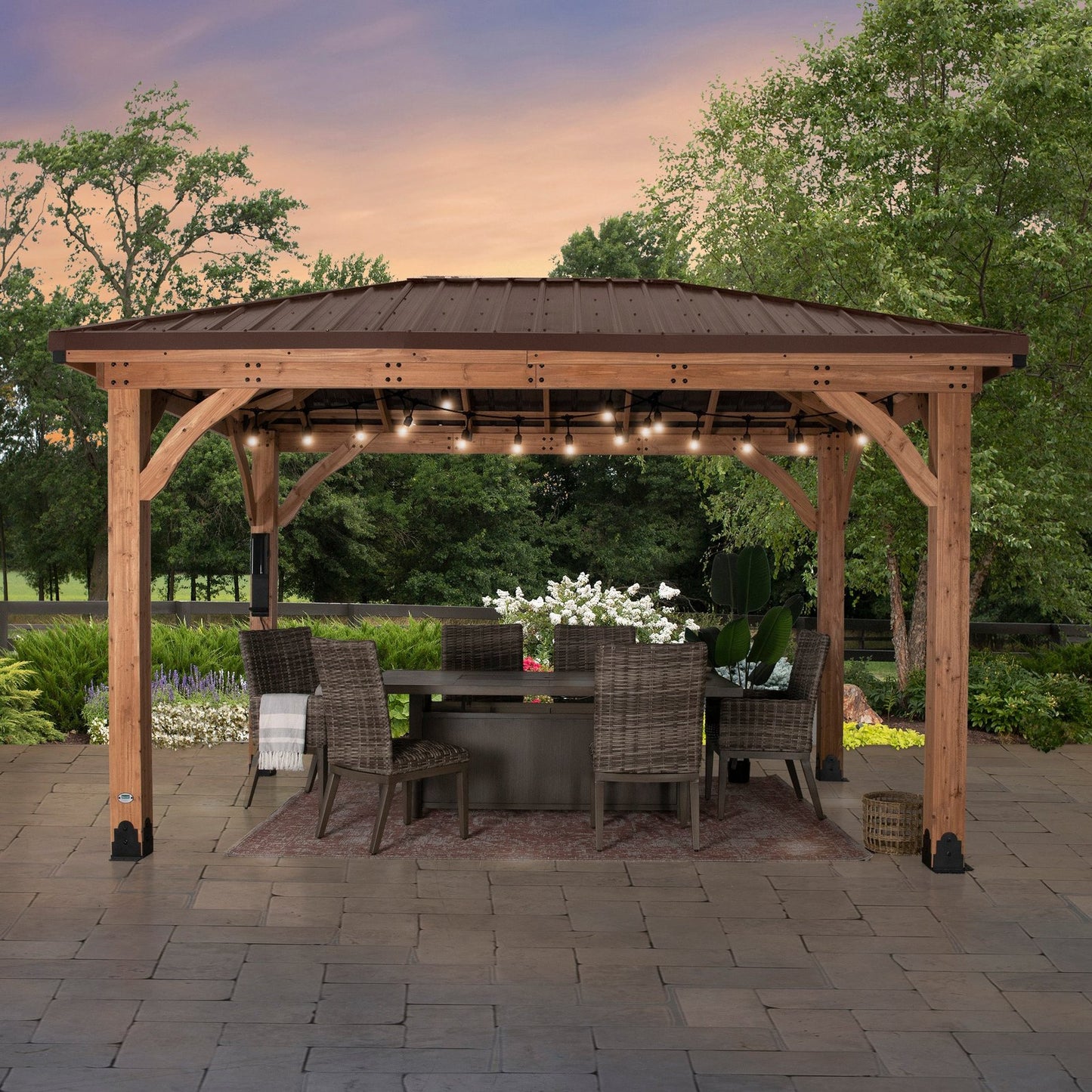 Cordova 14×10 Outdoor Gazebo with Steel Frame and Weather-Resistant Canopy image 9