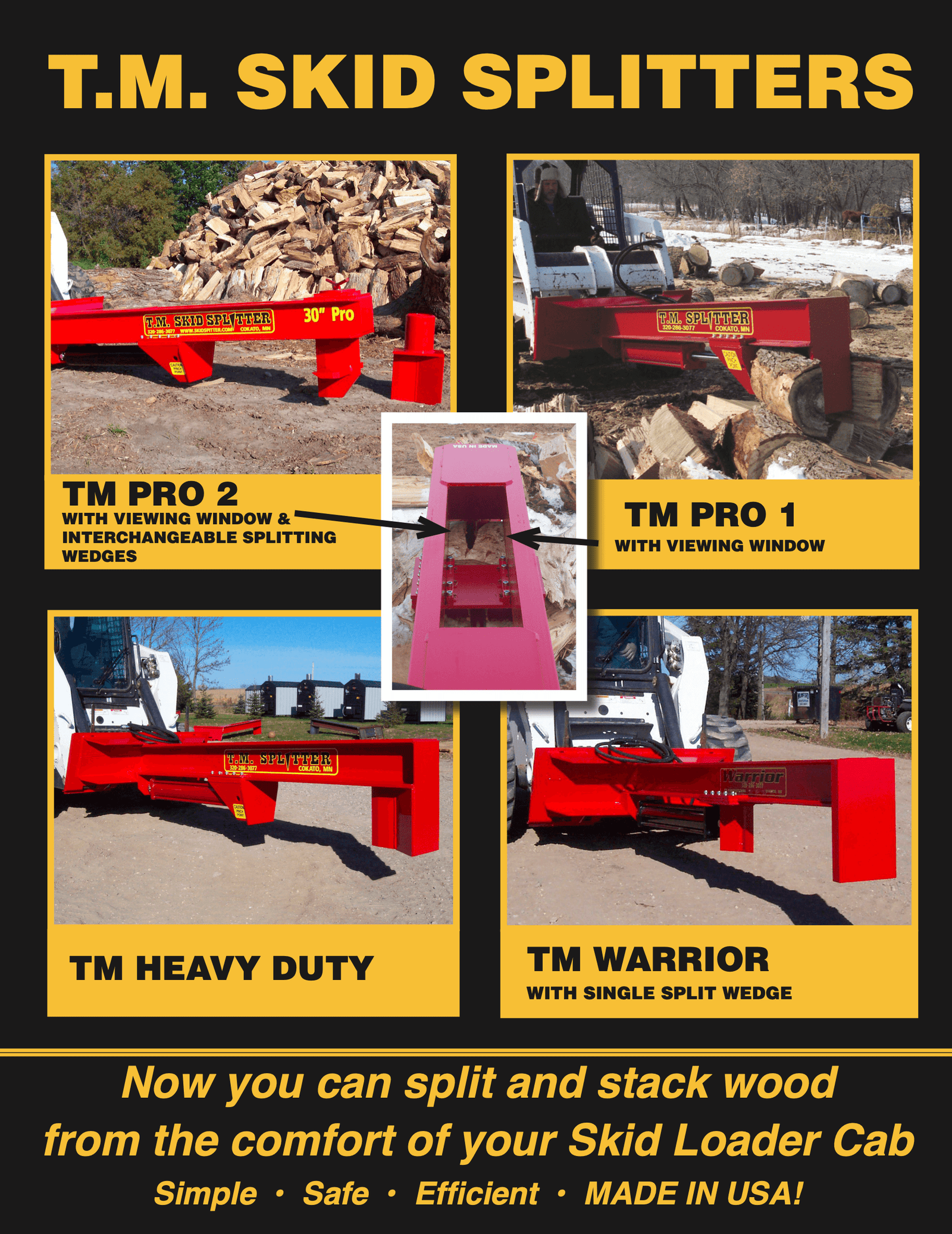 TM Warrior Log Splitter Skid Steer Attachment (30” Stroke) image 5