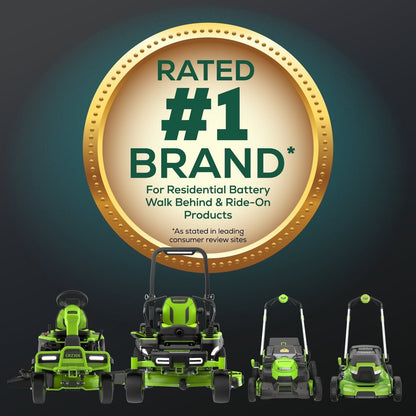 Greenworks 60V 21″ Self Propelled Lawn Mower with (1) 8.0 Ah Battery & Rapid Charger 2546402 image 17