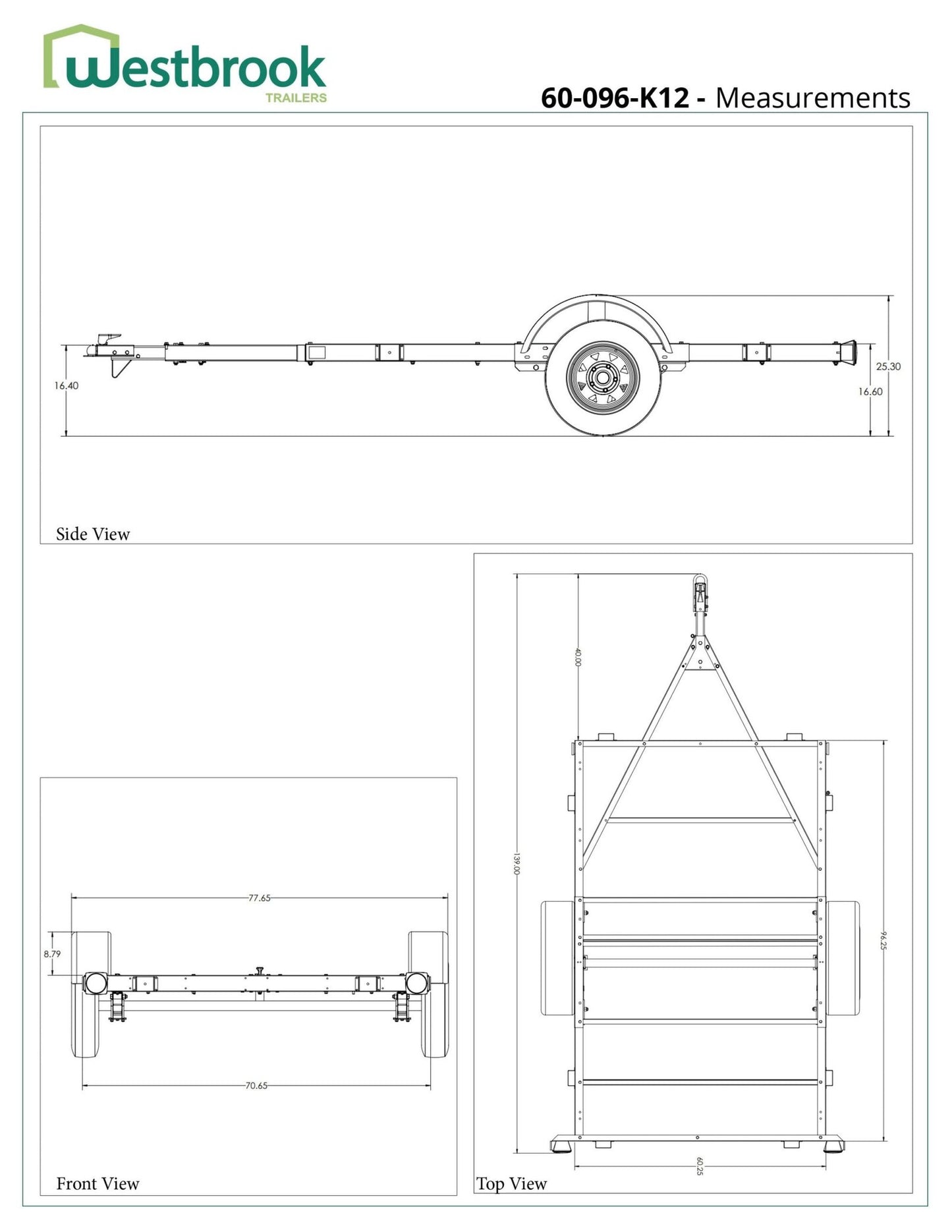 Stirling 5-ft x 8-ft Steel Utility Trailer ( 1250-lb Capacity ) 5266161 image 12