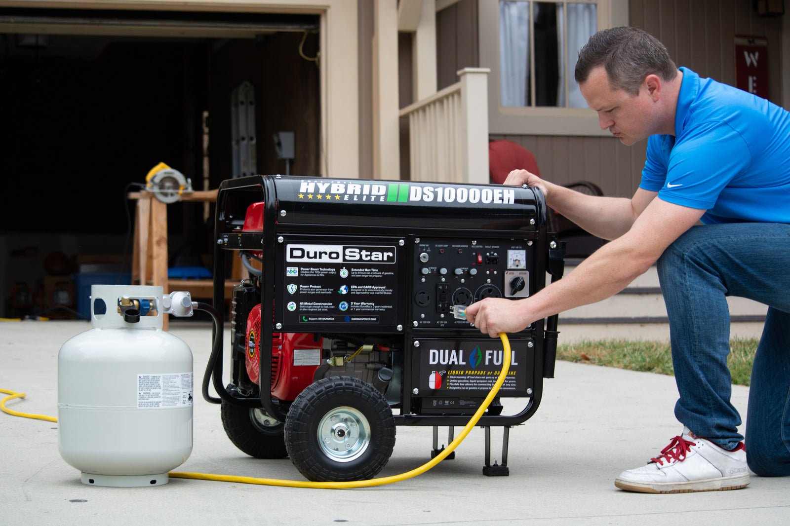 10,000 Watt Dual Fuel Portable Generator image 1