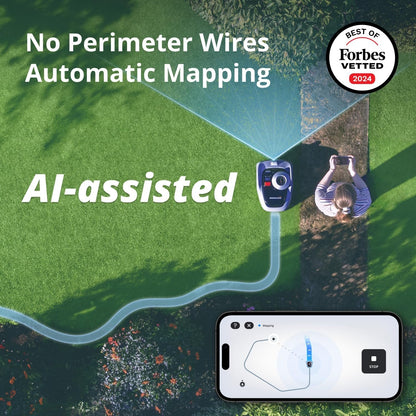 Segway Navimow i105N Robot Lawn Mower, AI Mapping, Perimeter Wire-Free, App Control image 8