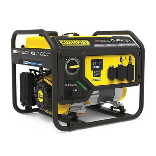 New!Champion Power Equipment 4550-Watt Dual Fuel RV Ready Portable Generator with CO Shield, 200970 image 0