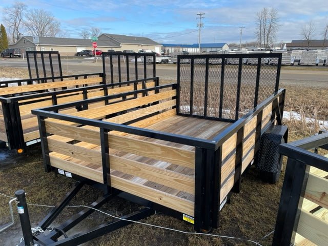 7×10 Heavy-Duty Utility Trailer – Single Axle with Wood Floor & LED Lights image 3