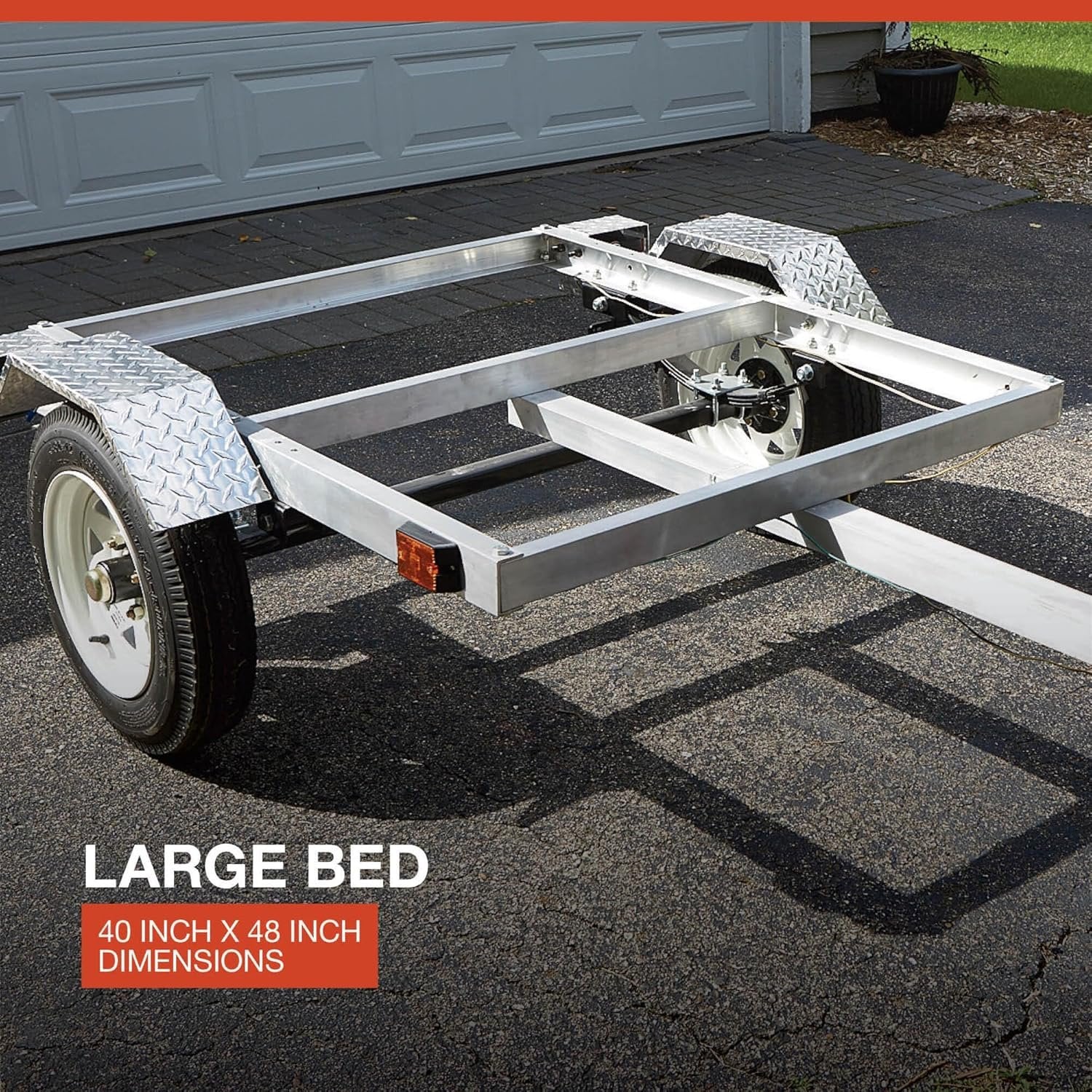 Ultra-Tow 40in. x 48in. Aluminum Utility Trailer Kit – 1060-Lb. Load Capacity image 1