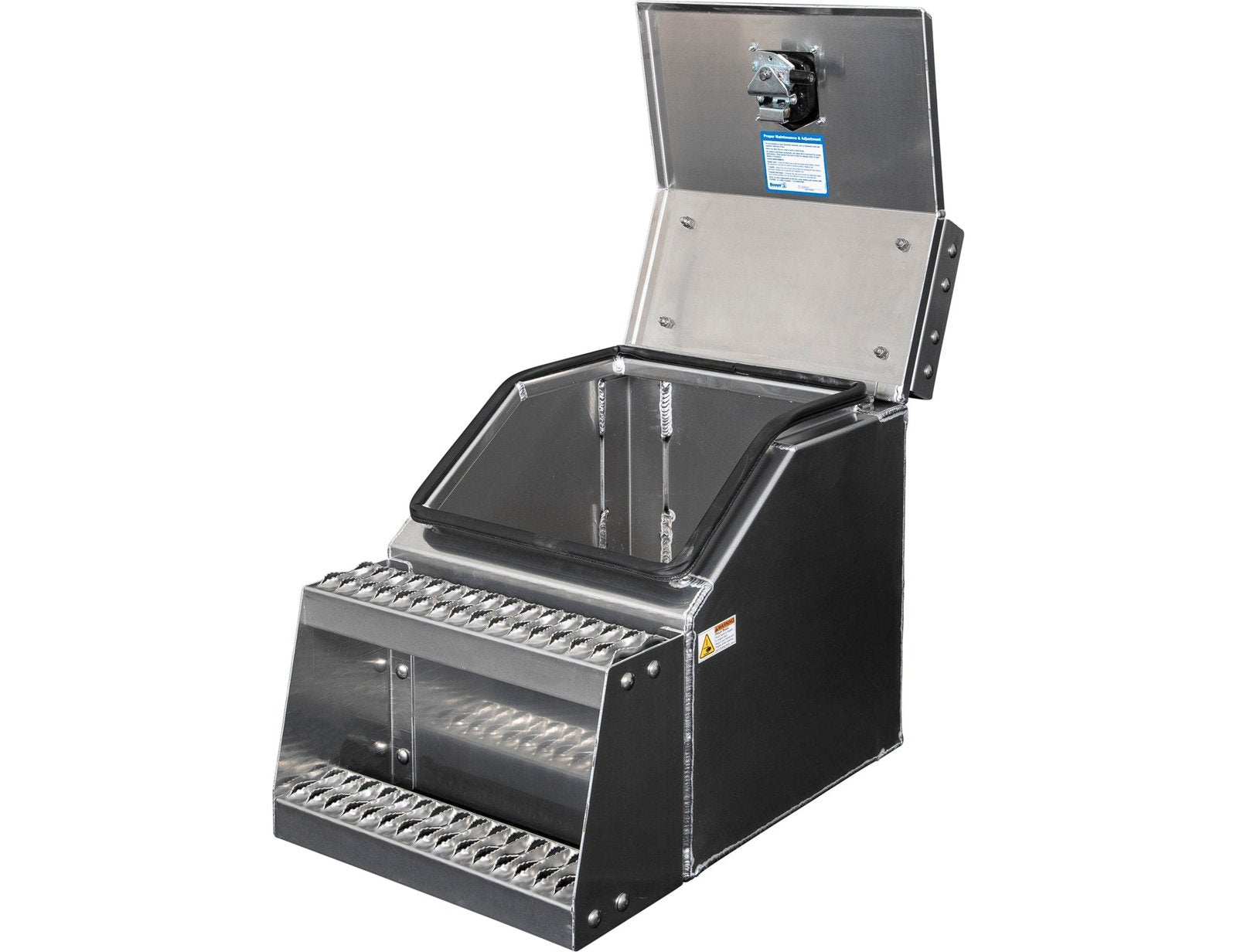 Buyers Products 28-in x 24-in x 18-in Smooth Aluminum Step Box Truck Tool Box 1705281 image 3