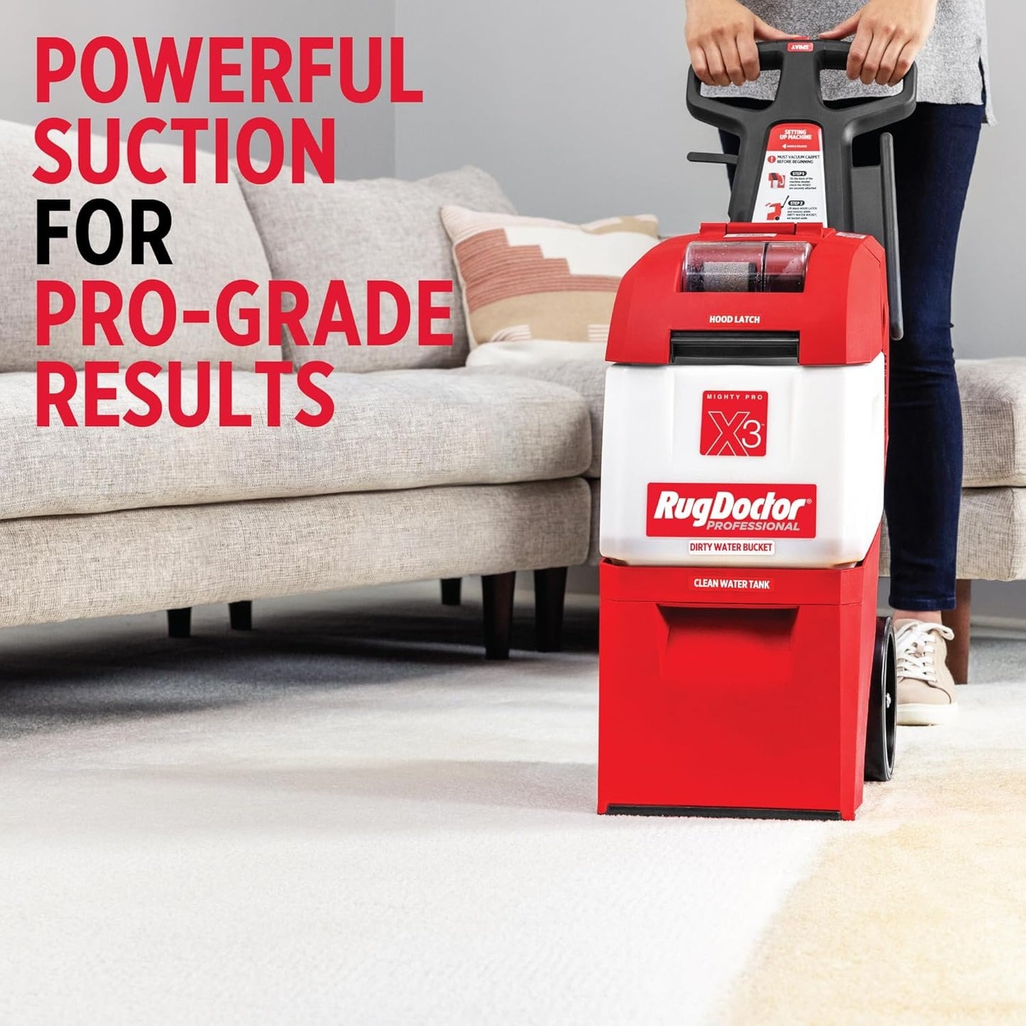 Rug Doctor X3 Commercial Carpet Cleaner Pet Pro Pack with Stain & Odor Removers image 2