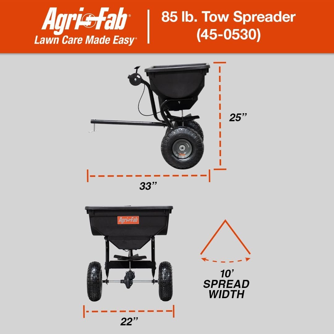 Agri-Fab 45-0543 Tow-Behind 100 lb Lawn & Garden Spiker Seeder Spreader image 6