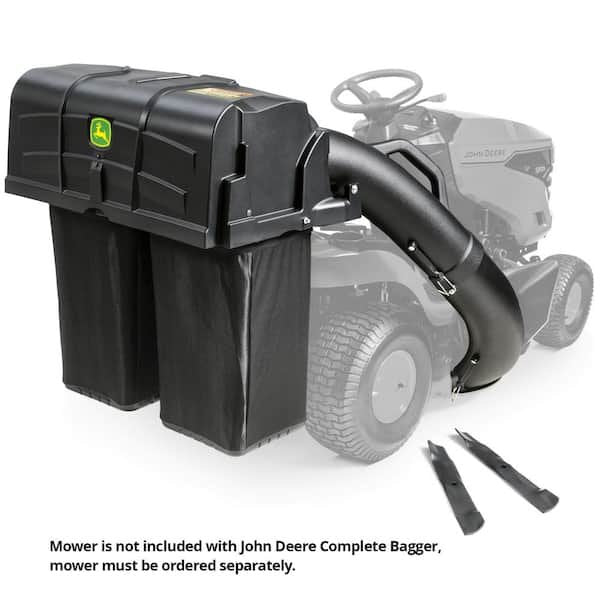 John Deere 42-inch Twin Bagger for 100 Series Tractors – Fast, Easy Attachment image 1