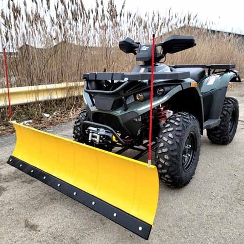 MSA 400 ATV 400cc With Snow Plow 4 x 4 Hi/Low Gears – MSA 400 WITH PLOW – DARK GREEN image 0