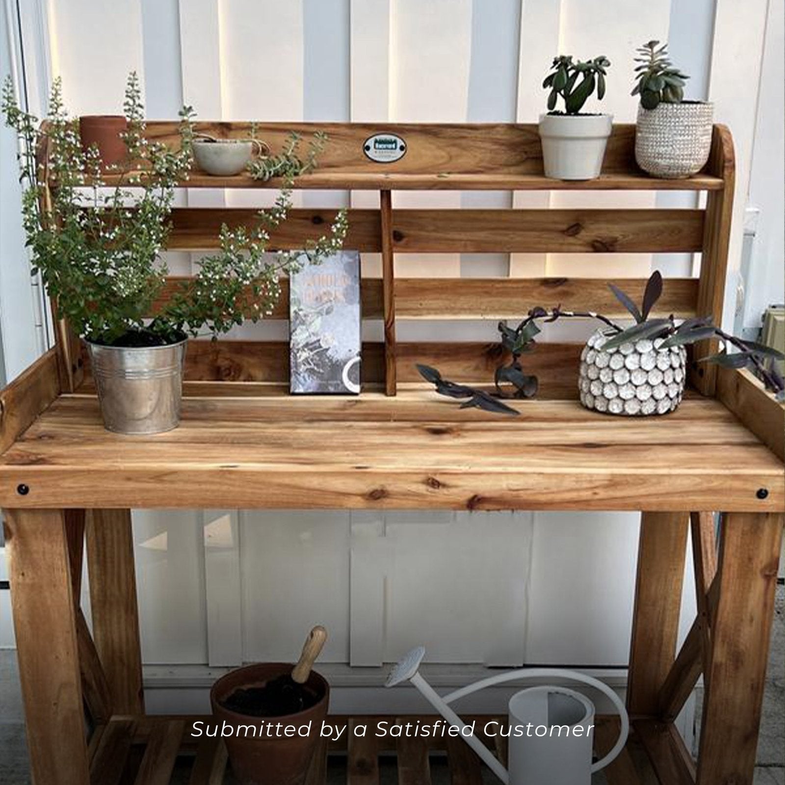 Potting Table/Bench/Serving Bar – Acacia Wood image 6