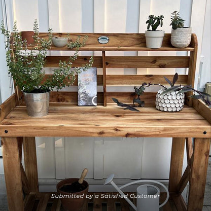 Potting Table/Bench/Serving Bar – Acacia Wood image 6