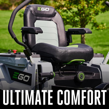 EGO Power+ Electric Riding Lawn Mower, 42″ Deck with Zero Turn Radius, Includes (4) 56V 10.0Ah Batteries and Charger – ZT4204L image 5