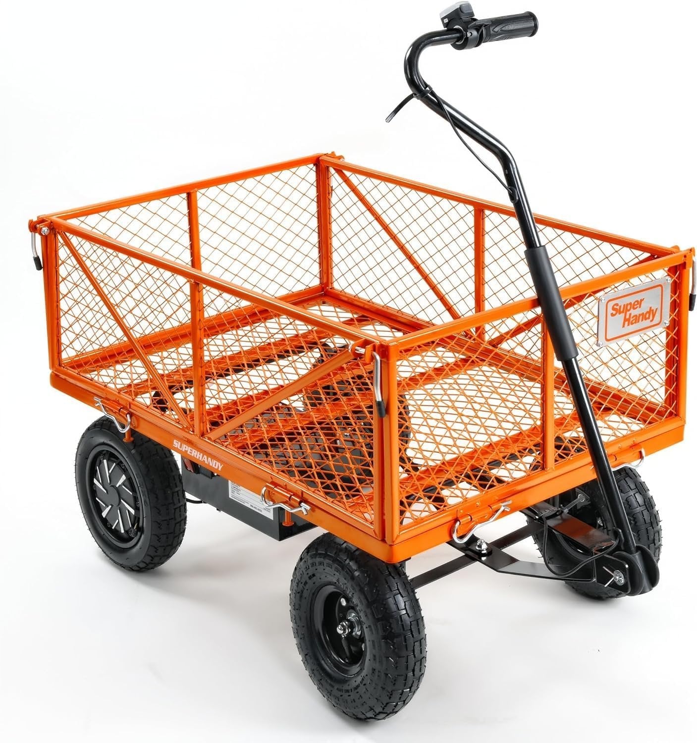 SuperHandy Electric-Assist Garden Cart, 5.7 Cu Ft, 440 lbs Load, All-Terrain Wheels image 0