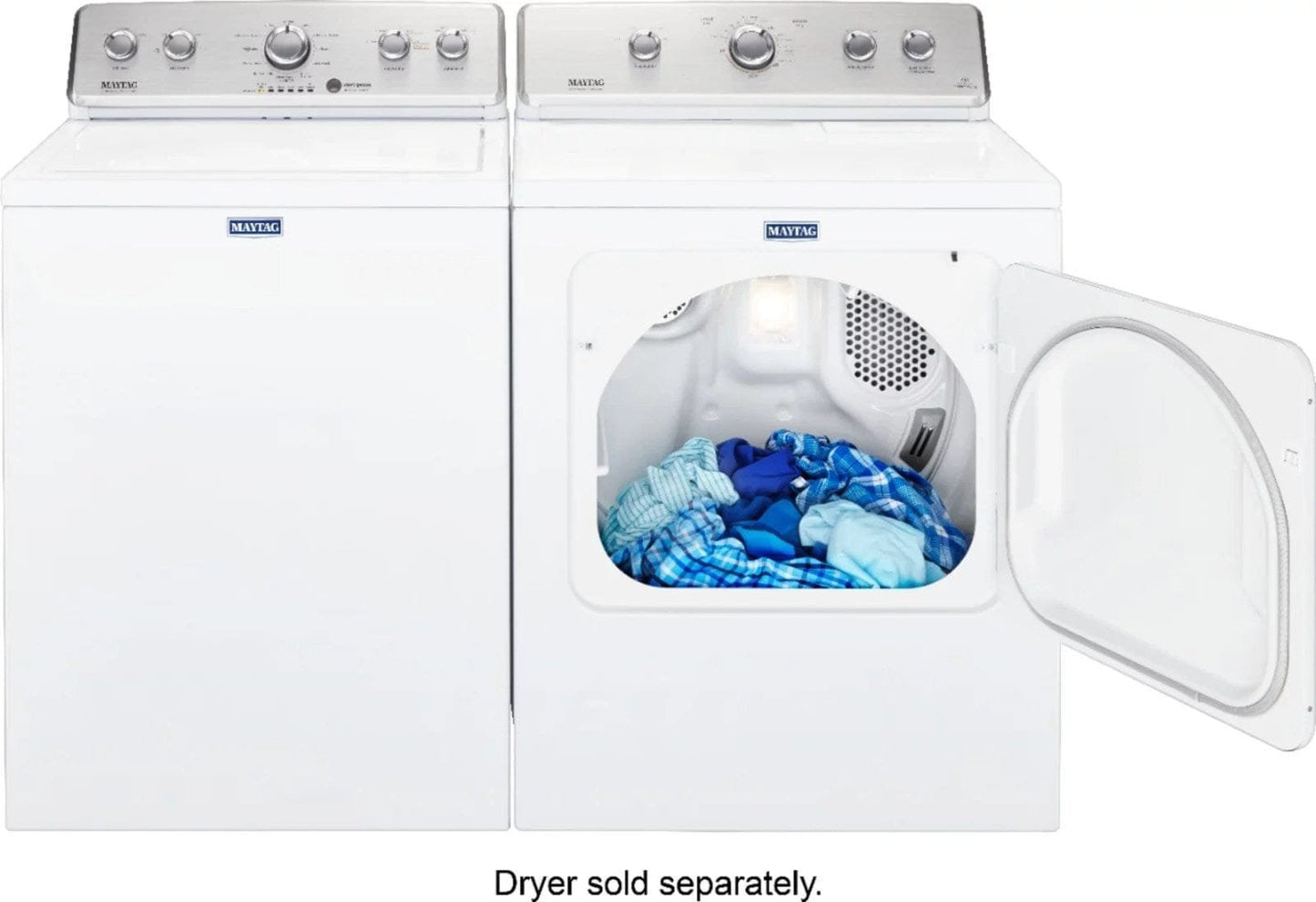 Maytag 3.8 Cu. Ft. High Efficiency Top Load Washer with PowerWash Agitator – White image 6