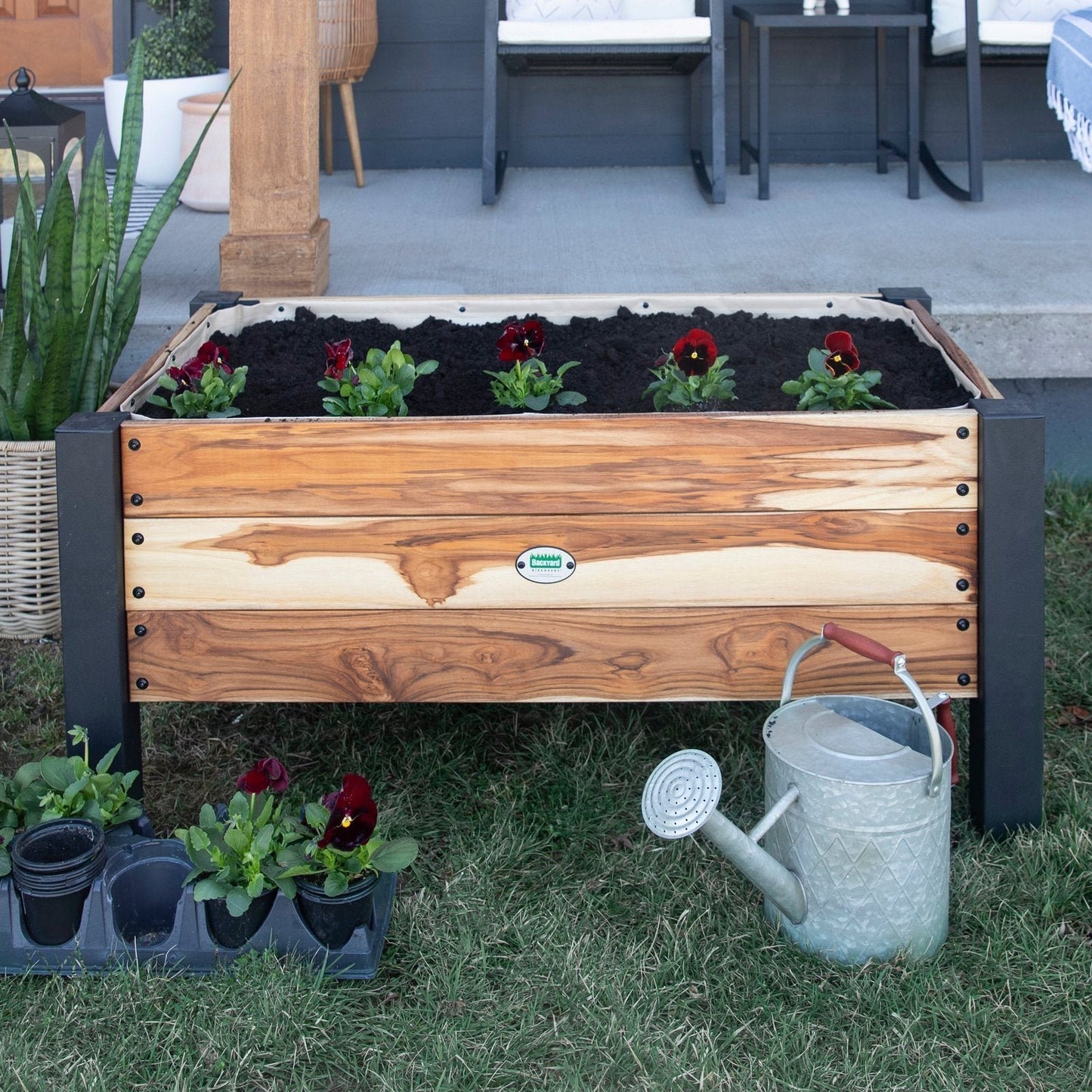 Planter 100% Authentic Teak Wood image 8