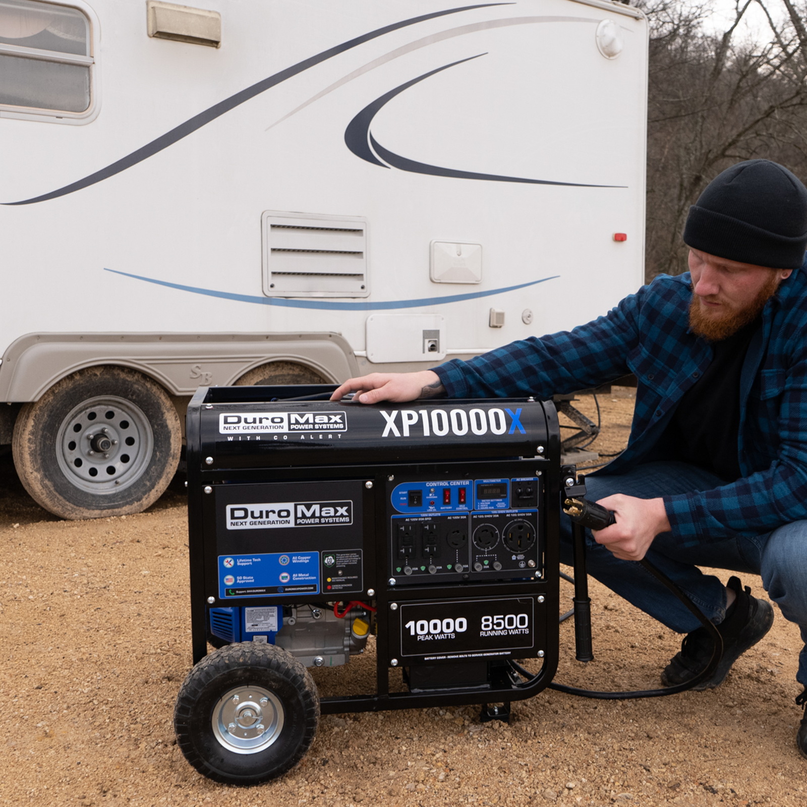 10,000 Watt Gasoline Portable Generator w/ CO Alert image 2