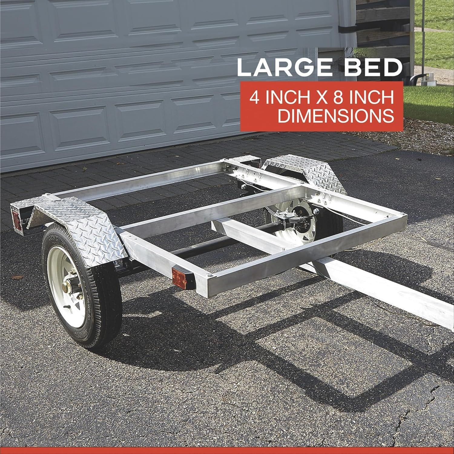 Ultra-Tow 40in. x 48in. Aluminum Utility Trailer Kit – 1060-Lb. Load Capacity image 2