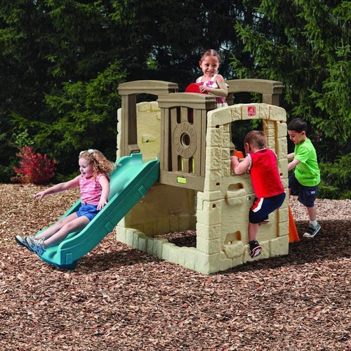 Step2 Naturally Playful Woodland Climber II with Slide, Green image 0
