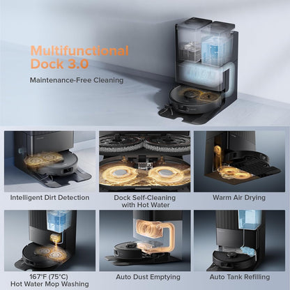 Roborock Qrevo Edge S5A Robot Vacuum & Mop, 18,500Pa, Zero-Tangle image 3