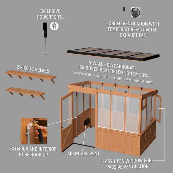 9×6 Willow Greenhouse image 23