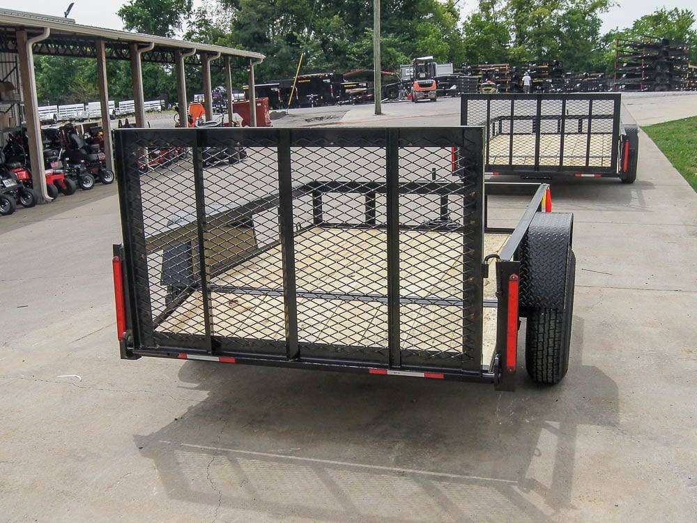 5×8 Powder Coated Dovetail Utility Trailer Single 3,500lb Axle image 3