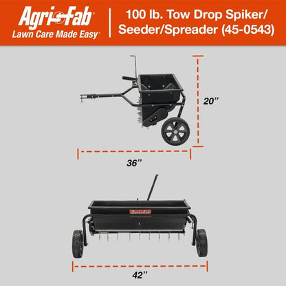 Agri-Fab 45-0543 Tow-Behind 100 lb Lawn & Garden Spiker Seeder Spreader image 29