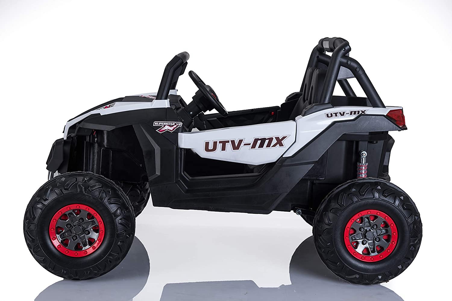 Best Ride On Cars Lightning UTV with 4 Motors-12V-White image 2