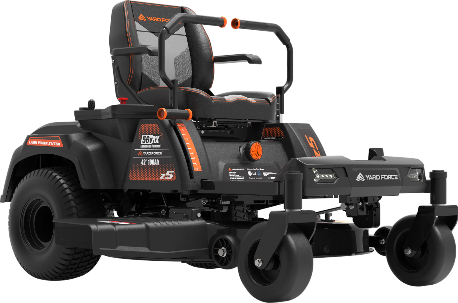 Yard Force Riding Lawn Mower 42″ Zero Turn Battery Powered 56V Z42-562 New image 0