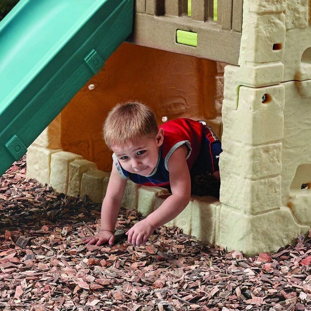 Step2 Naturally Playful Woodland Climber II with Slide, Green image 2