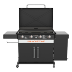 Blackstone 36-in Culinary Cabinet Griddle with Side Table: Versatile Outdoor Cooking in Stainless Steel image 36