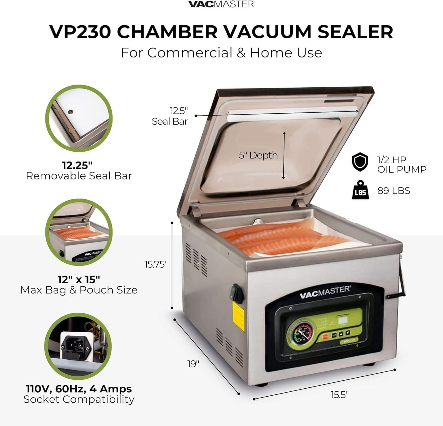 Vacmaster VP230 Chamber Vacuum Sealer image 1