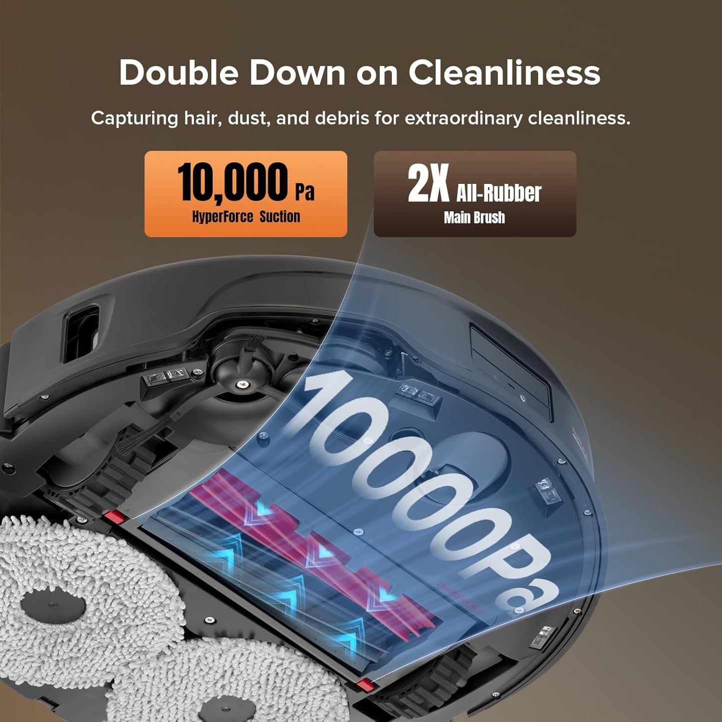 Roborock Qrevo Edge S5A Robot Vacuum & Mop, 18,500Pa, Zero-Tangle image 12