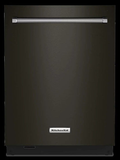 KitchenAid – Top Control Built-In Dishwasher with Stainless Steel Tub, FreeFlex Third Rack, 44dBA – Black stainless steel image 0