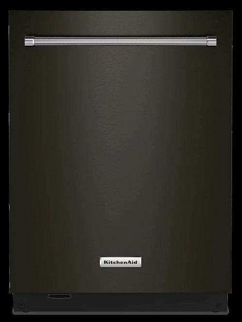 KitchenAid – Top Control Built-In Dishwasher with Stainless Steel Tub, FreeFlex Third Rack, 44dBA – Black stainless steel image 0
