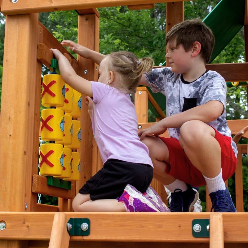 Pioneer Peak Swing Set with Clatter Bridge and Tire Swing image 10