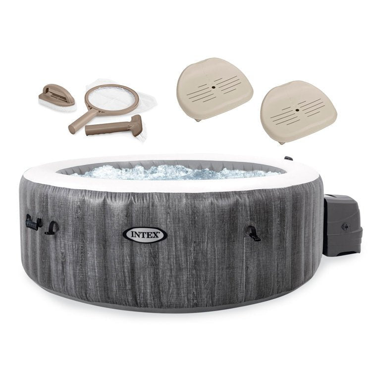 Purespa Plus Inflatable Hot Tub Jet Spa with Maintenance Kit and 2 Seats image 0