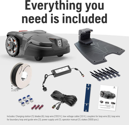 Husqvarna Automower 415X Robotic Lawn Mower with GPS, Self-Installation, 0.4 Acre image 5