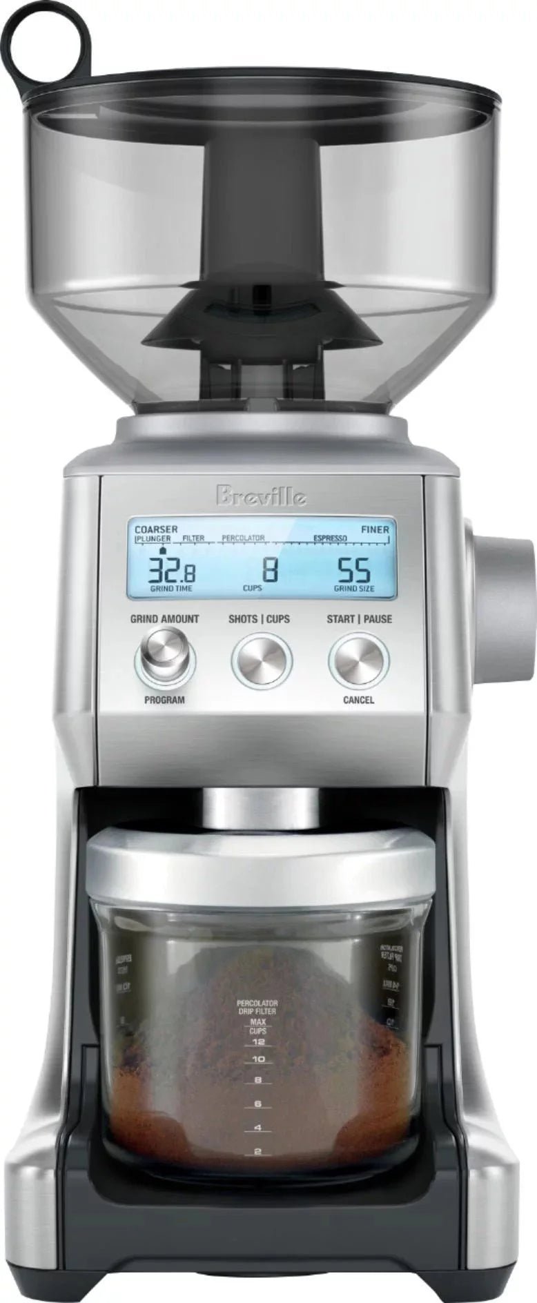 Breville – the Smart Grinder Pro 12-Cup Coffee Grinder – Stainless Steel image 1
