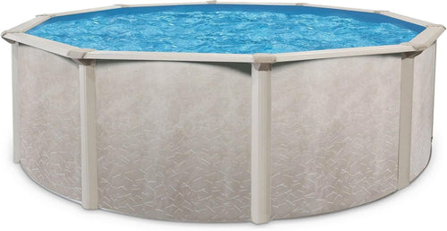 Aquarian 21ft x 52in Round Steel-Frame Above Ground Swimming Pool – Phoenix Series, DIY Outdoor Backyard Pool image 0