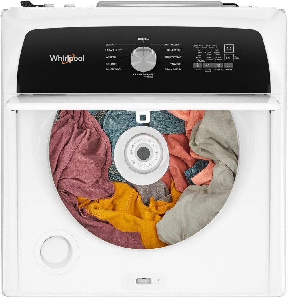 Whirlpool 4.5 Cu. Ft. High-Efficiency Top Load Washer with Built-In Faucet – White image 10