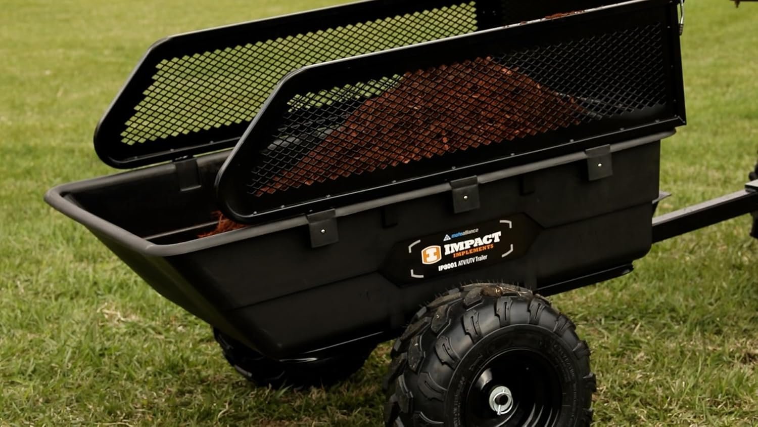 Impact Implements 1500 lb Utility Cargo Trailer with Pivot Dump for ATV, UTV, and Lawn Tractor image 15