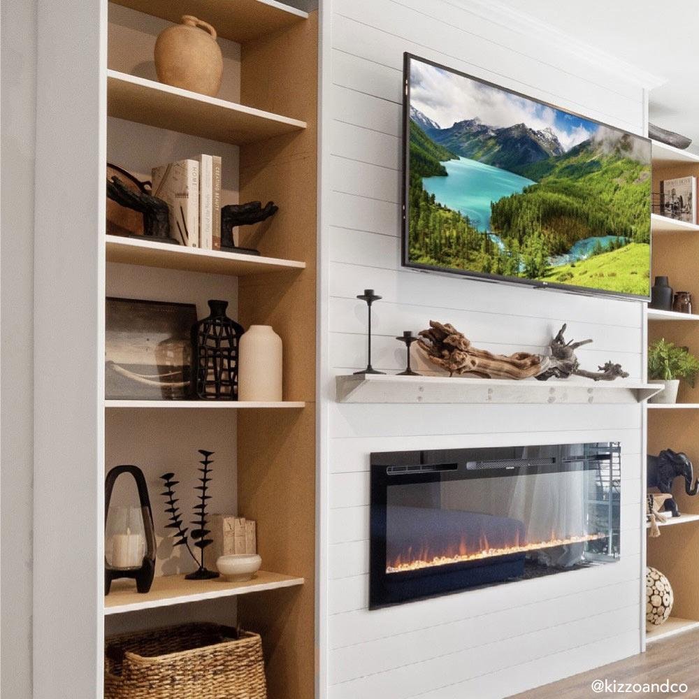 The Sideline 50 Inch Recessed Smart Electric Fireplace 80004 image 11