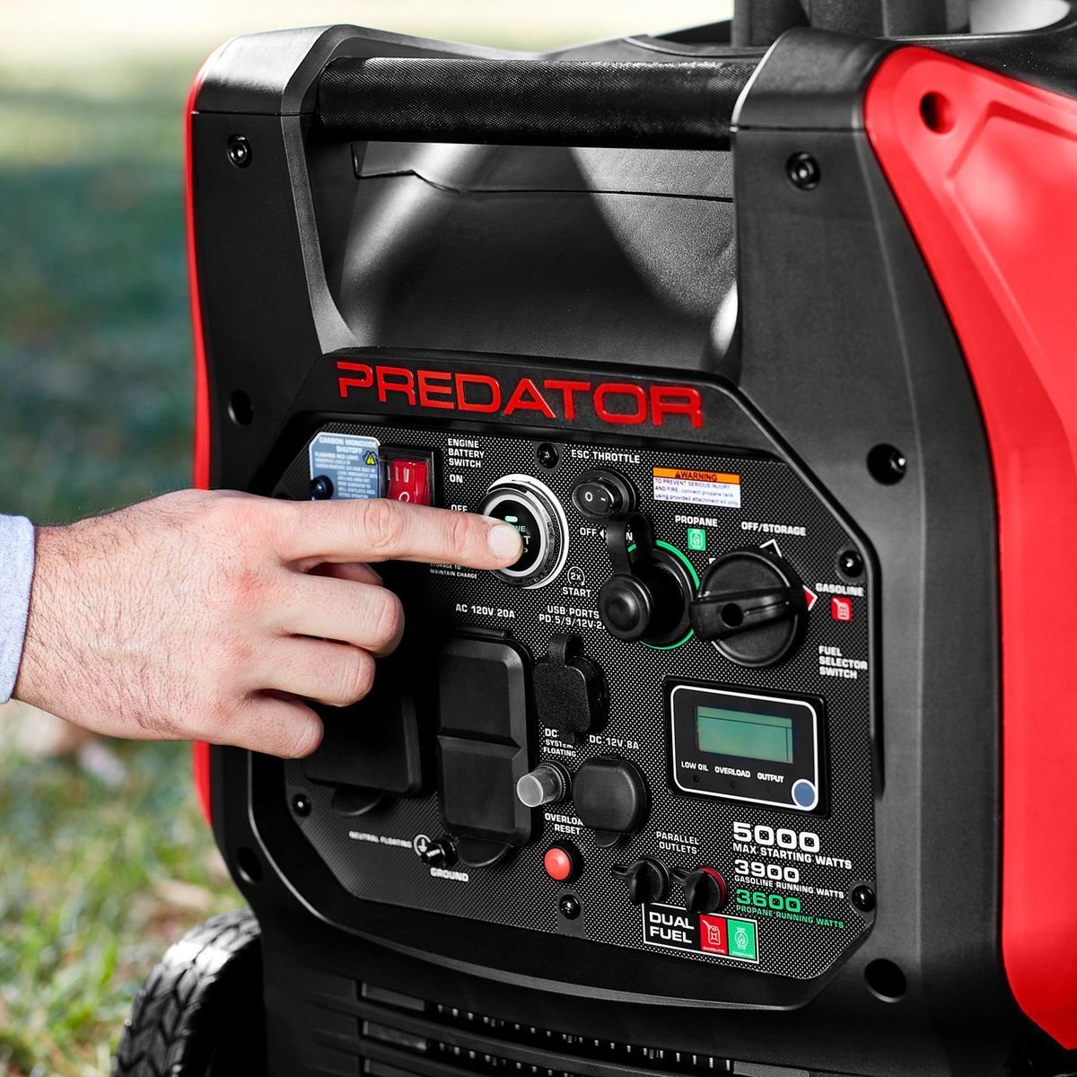 Predator 5000 Watt Dual-Fuel SUPER QUIET Inverter Generator with Remote Start and CO SECURE Technology image 3